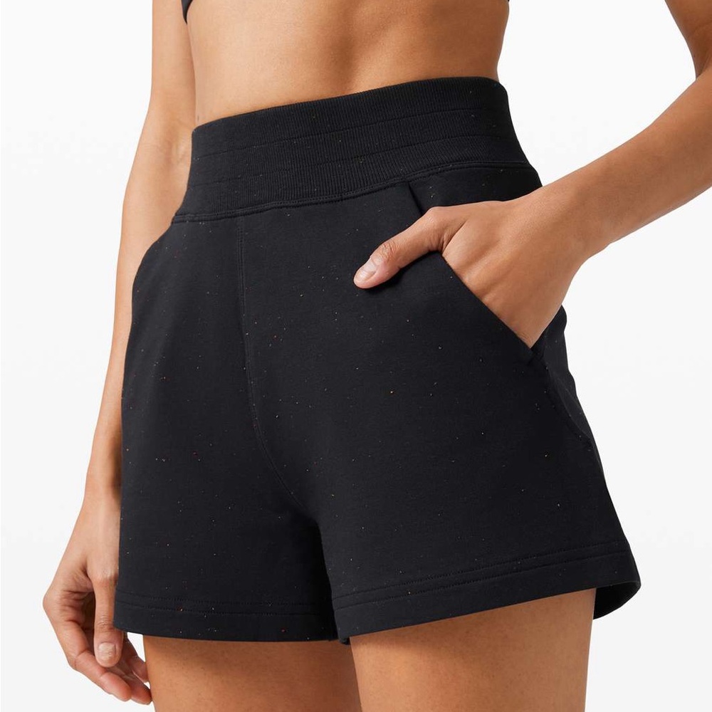 Lululemon La Sweat Short - Black & Colored Confetti Specks